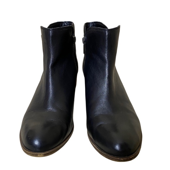 Lucky Brand “Breah” Black Leather Double Zip-Up Booties Size 10 - Picture 6 of 11